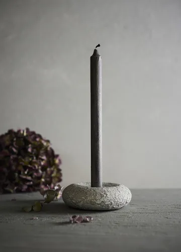 Portavelas Luna - Grey, Ø13x4,8 cm - MUUBS