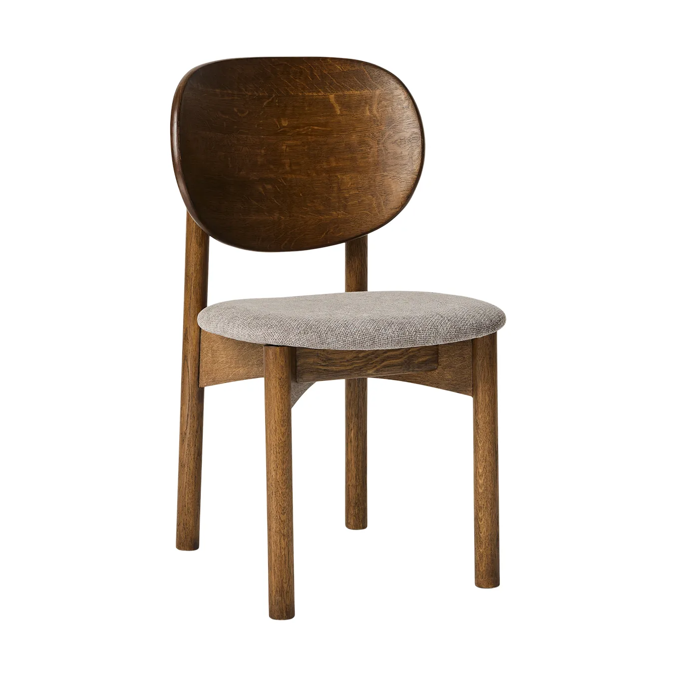Silla Oka, Roble aceitado oscuro, grey MUUBS