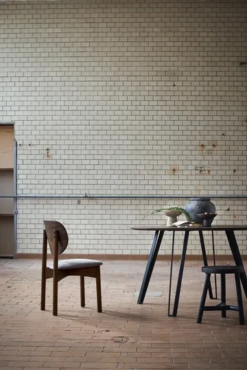 Silla Oka - Roble aceitado oscuro, grey - MUUBS