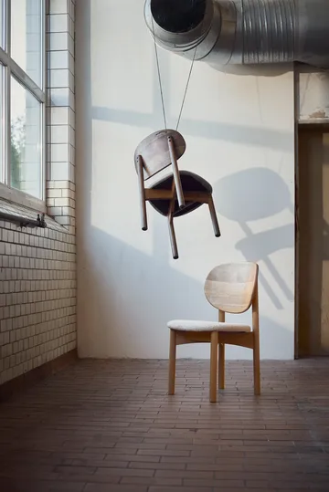 Silla Oka - Roble aceitado oscuro, grey - MUUBS