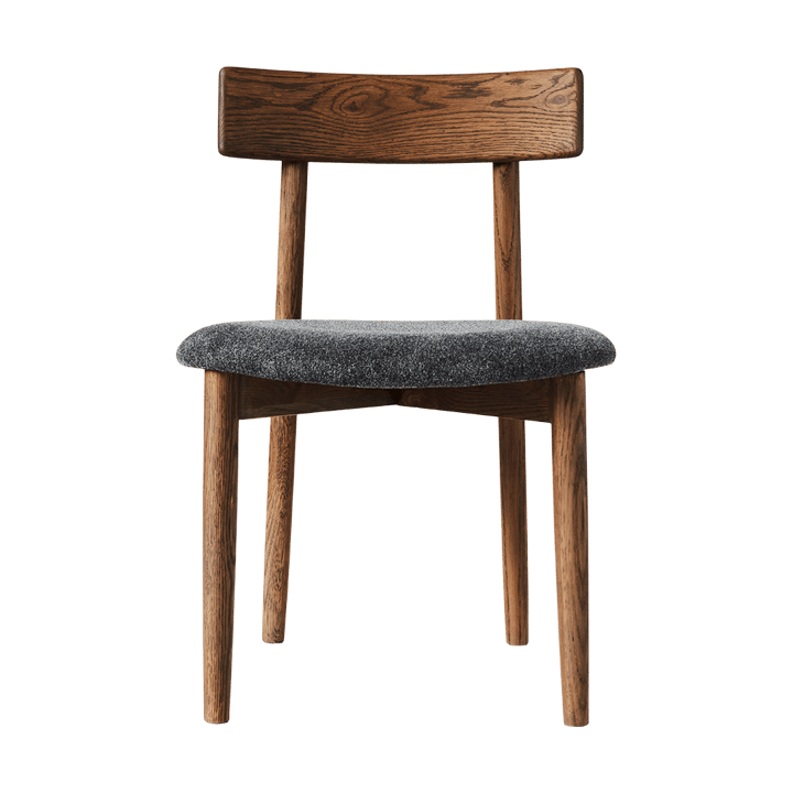 Sillas con asiento Tetra - Tejido color granito-roble oscuro - MUUBS