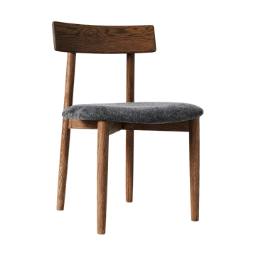 Sillas con asiento Tetra - Tejido color granito-roble oscuro - MUUBS