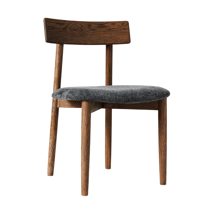 Sillas con asiento Tetra, Tejido color granito-roble oscuro MUUBS