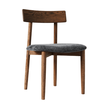 Sillas con asiento Tetra - Tejido color granito-roble oscuro - MUUBS