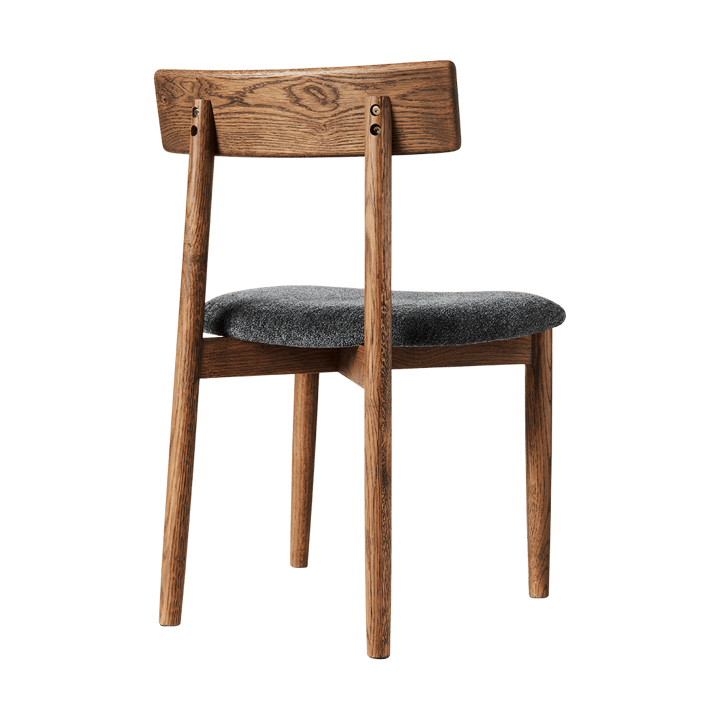 Sillas con asiento Tetra, Tejido color granito-roble oscuro MUUBS