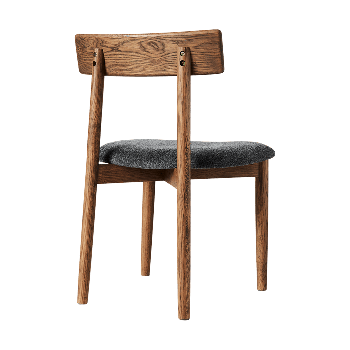 Sillas con asiento Tetra - Tejido color granito-roble oscuro - MUUBS