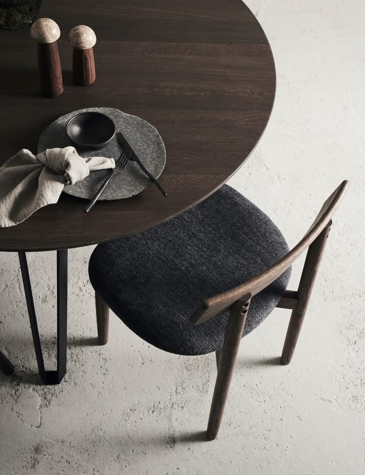Sillas con asiento Tetra, Tejido color granito-roble oscuro MUUBS