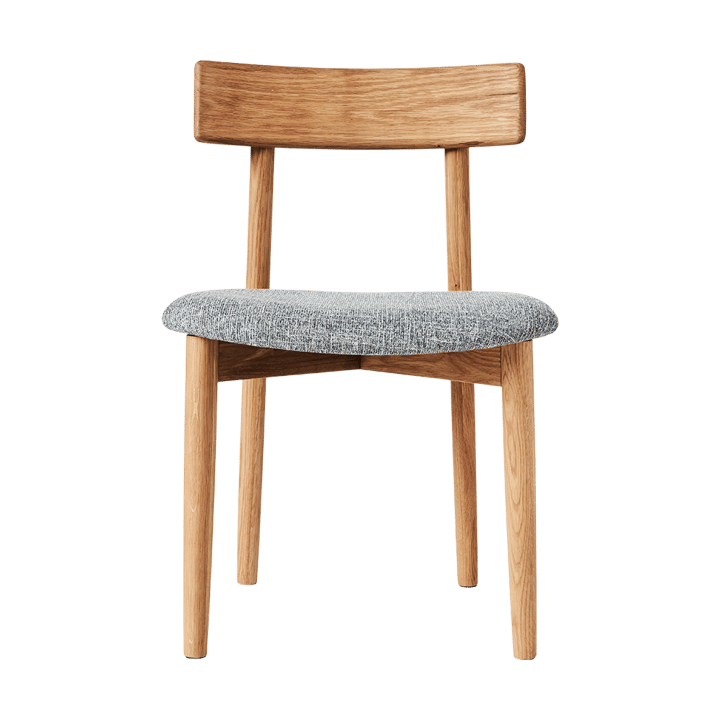 Sillas con asiento Tetra - Tejido color hormigón-roble aceitado natural - MUUBS