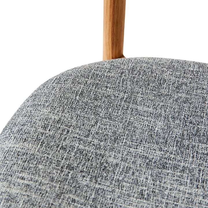 Sillas con asiento Tetra, Tejido color hormigón-roble aceitado natural MUUBS