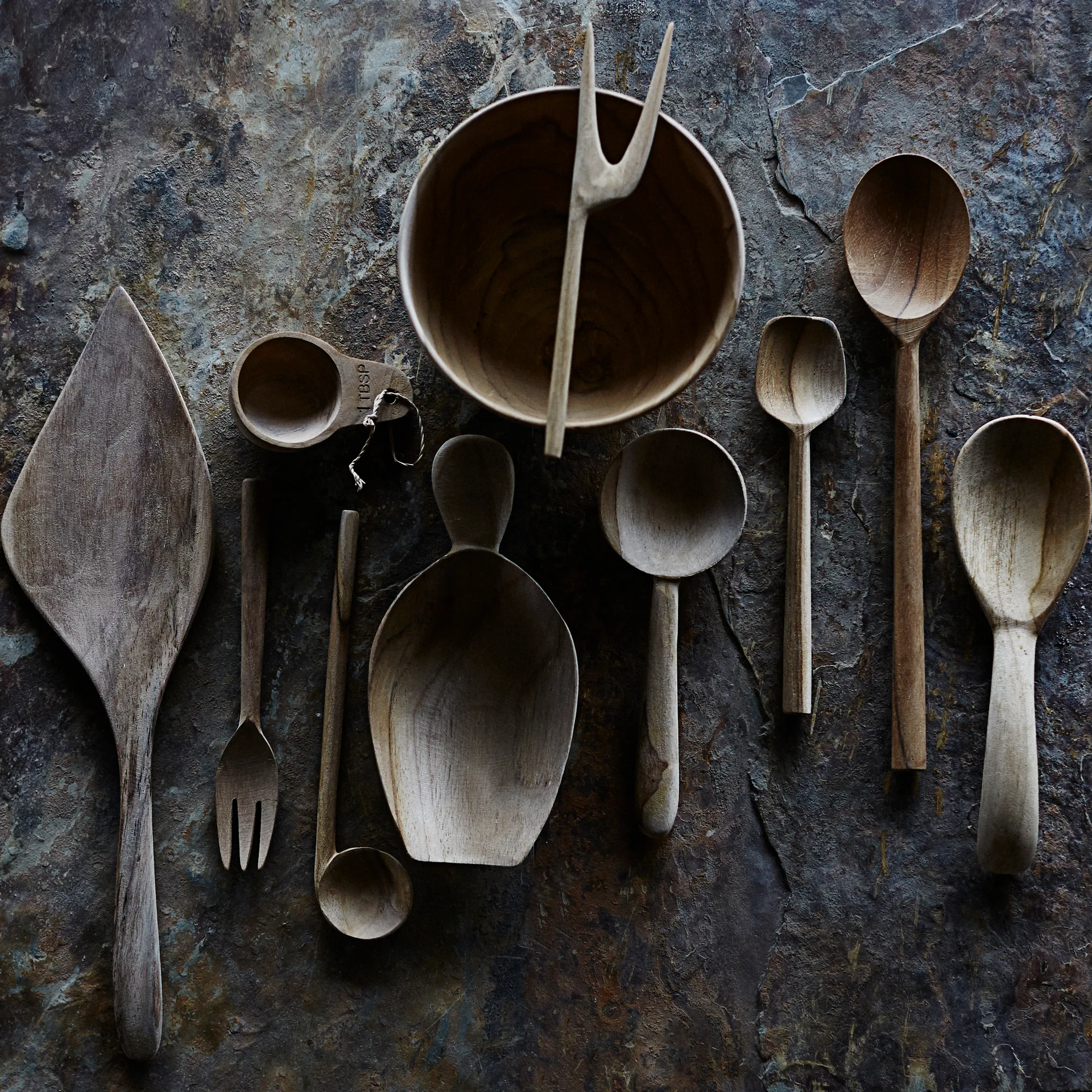 Tenedor para olivas Muubs, natural MUUBS