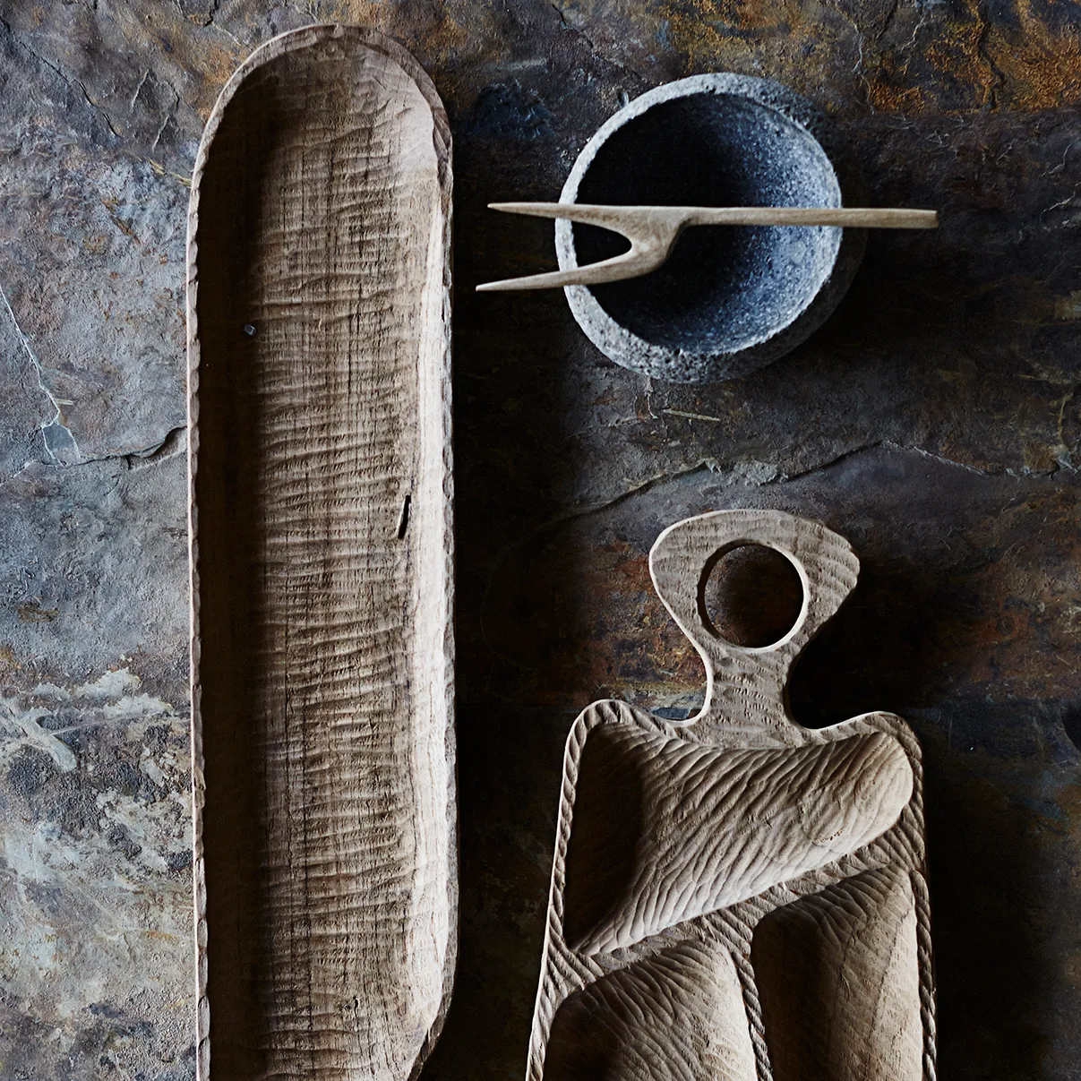 Tenedor para olivas Muubs, natural MUUBS