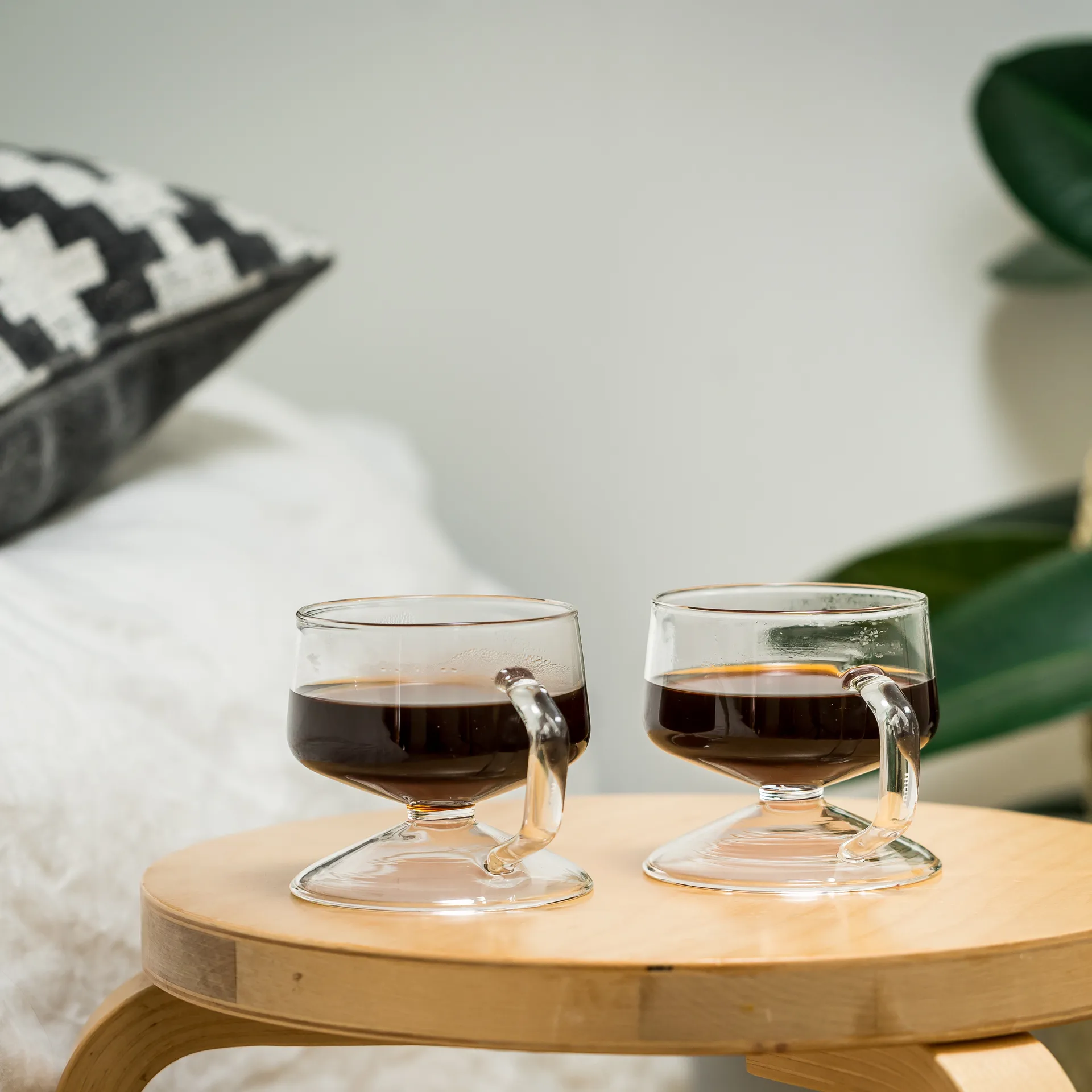 2 Vasos bebidas calientes Olo 30 cl, transparente Muurla