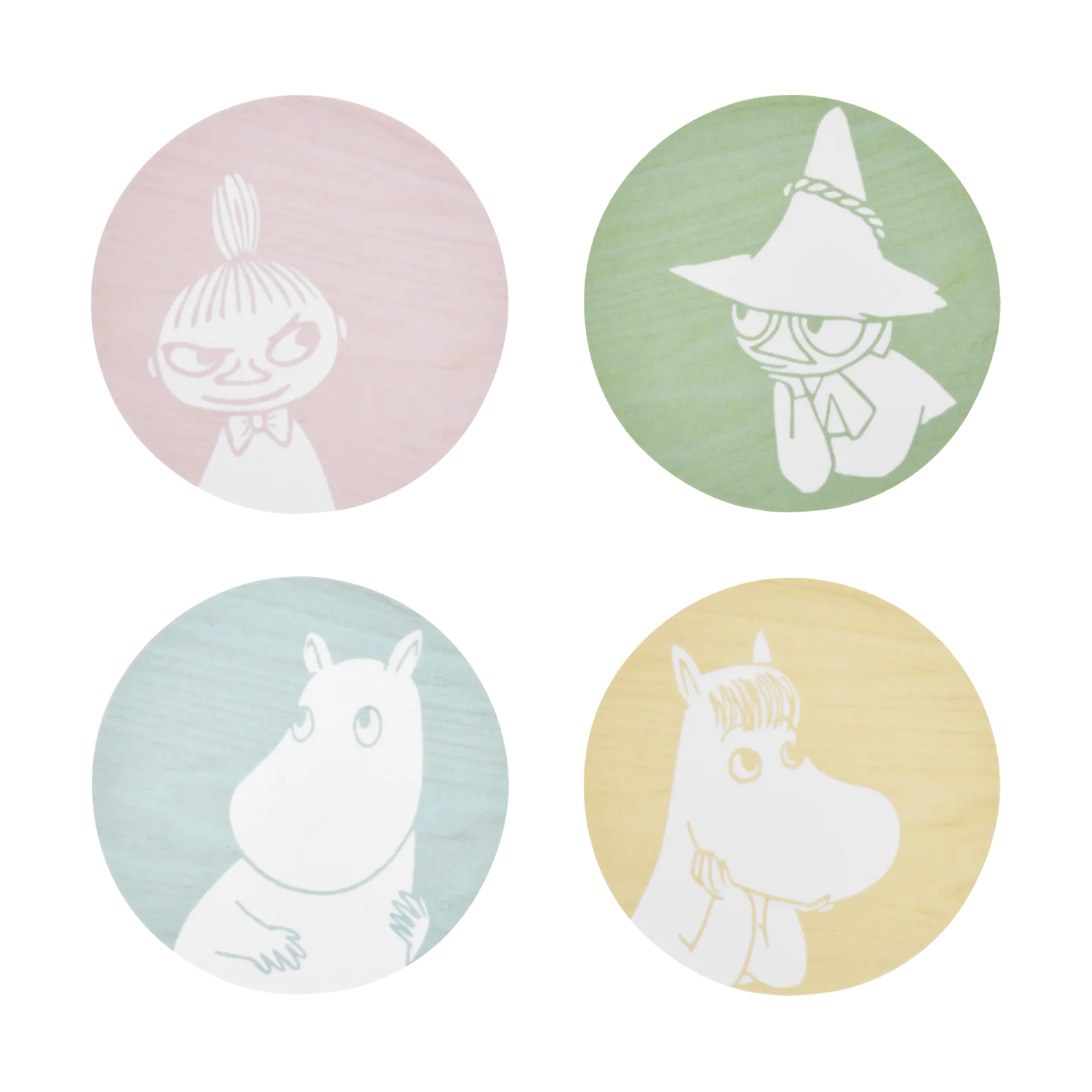 4 Posavasos Moomin Ø10 cm, Moomin characters Muurla