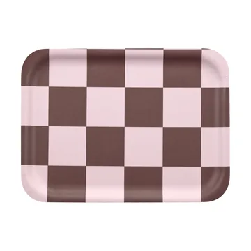 Bandeja Checks & Stripes 20x27 cm - Brown-pink - Muurla