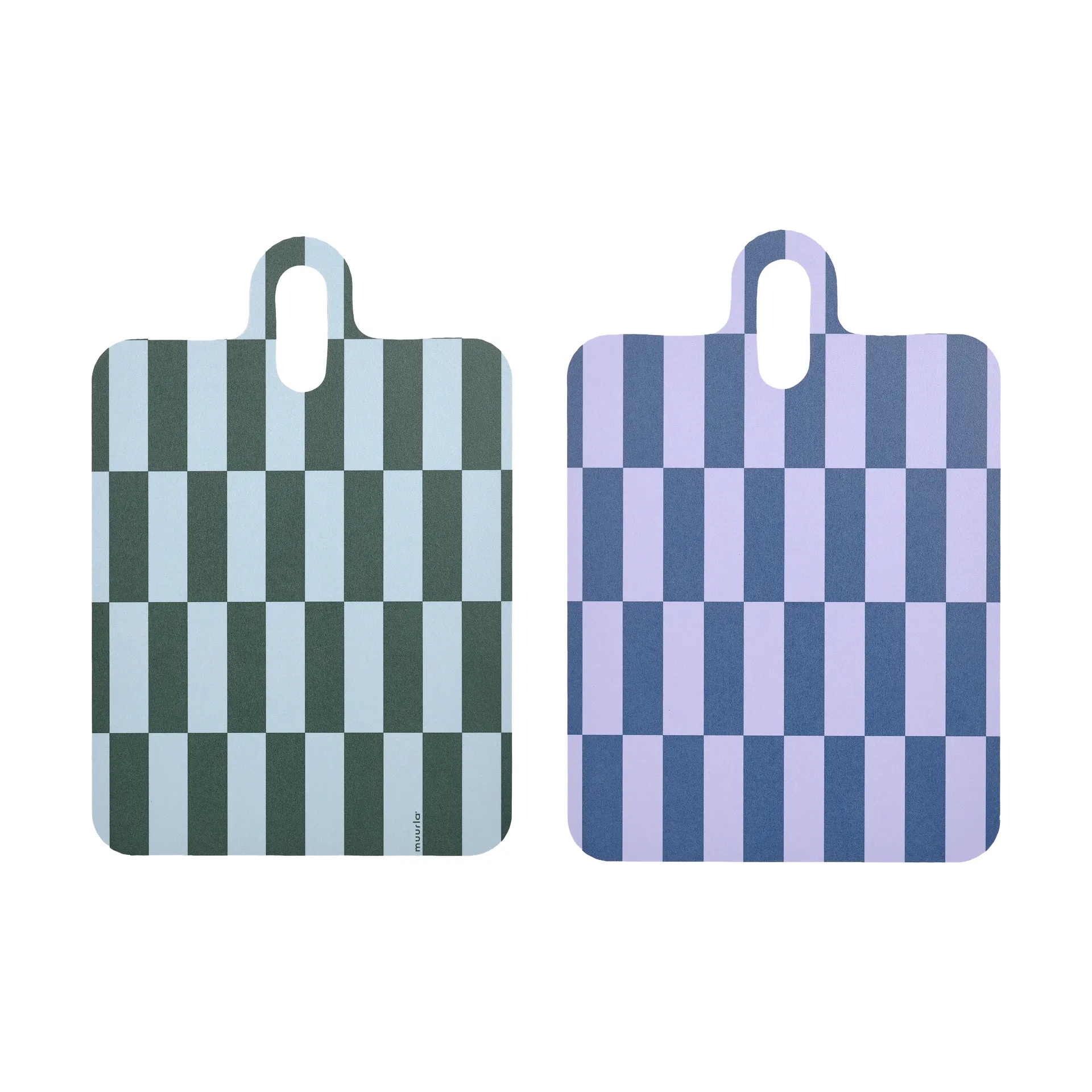 Bandeja Checks & Stripes 21x31 cm, Lilac-blue-green Muurla