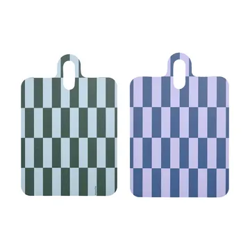 Bandeja Checks & Stripes 21x31 cm - Lilac-blue-green - Muurla
