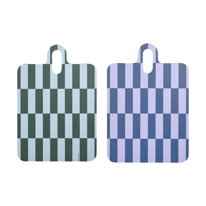 Bandeja Checks & Stripes 21x31 cm - Lilac-blue-green - Muurla