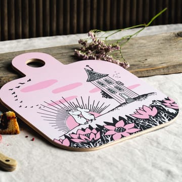 Bandeja Chop & Serve Friendship 25x32 cm - negro-rosa - Muurla
