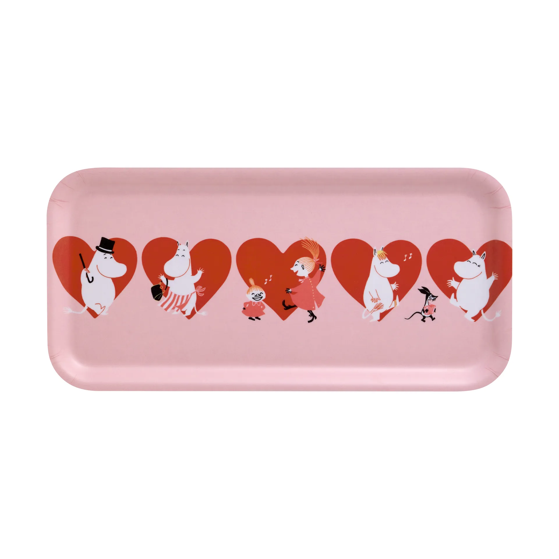Bandeja Moomin 13x27 cm, Corazón Muurla