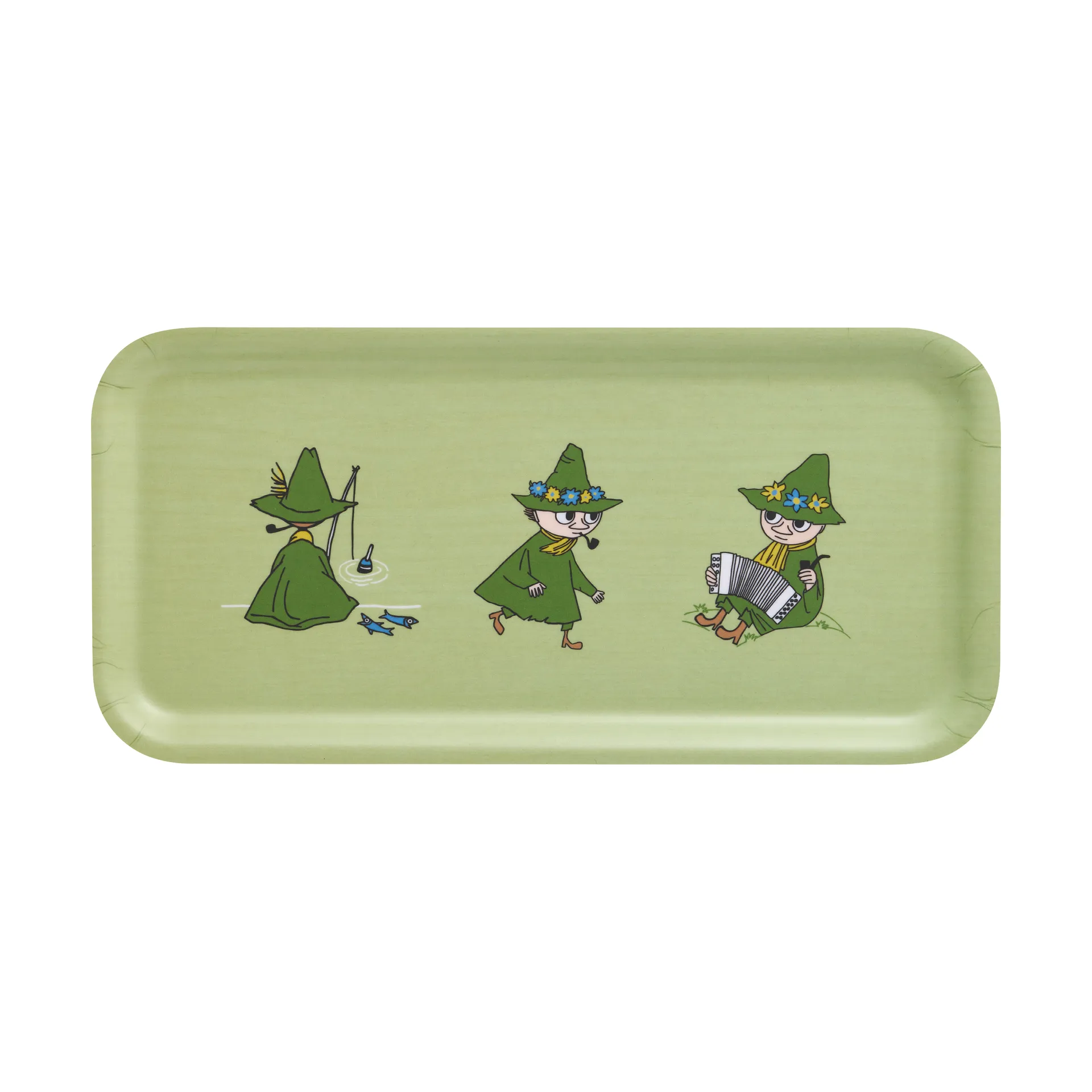 Bandeja Moomin 13x27 cm, Retro Snufkin Muurla