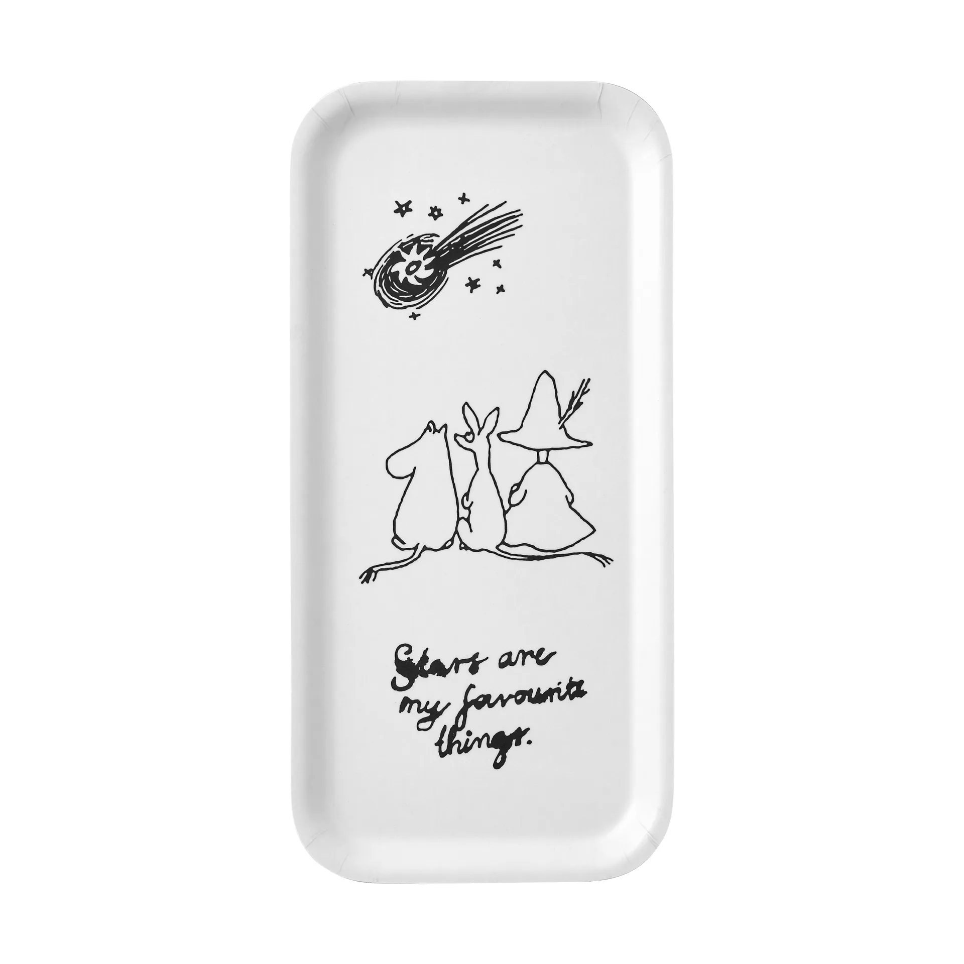 Bandeja Mumin 80, 13x27 cm, Blanco Muurla