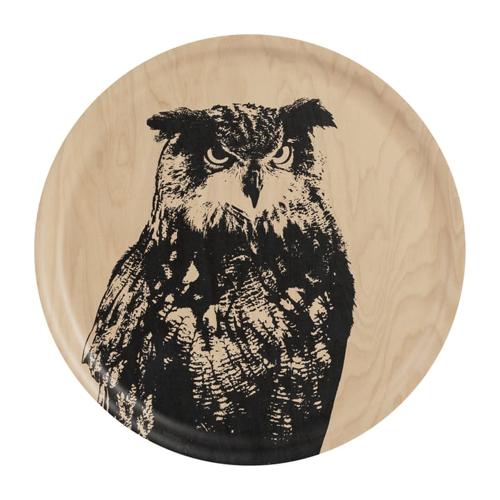 Bandeja Nordic The Eagle Owl Ø35 cm - Natur-negro - Muurla