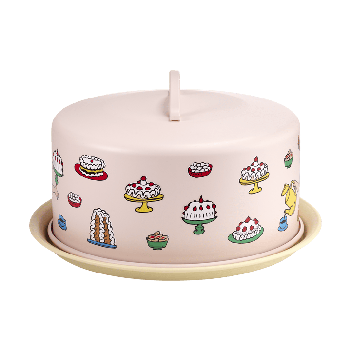 Bandeja para pasteles con cúpula Pippi, Cumpleaños Muurla