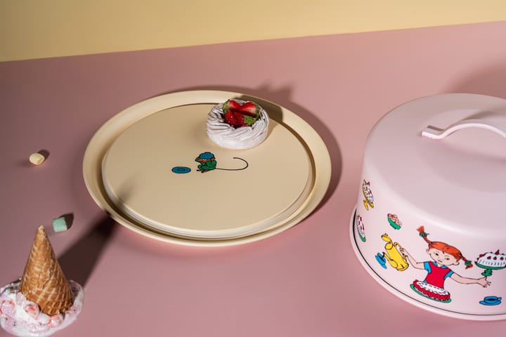 Bandeja para pasteles con cúpula Pippi, Cumpleaños Muurla