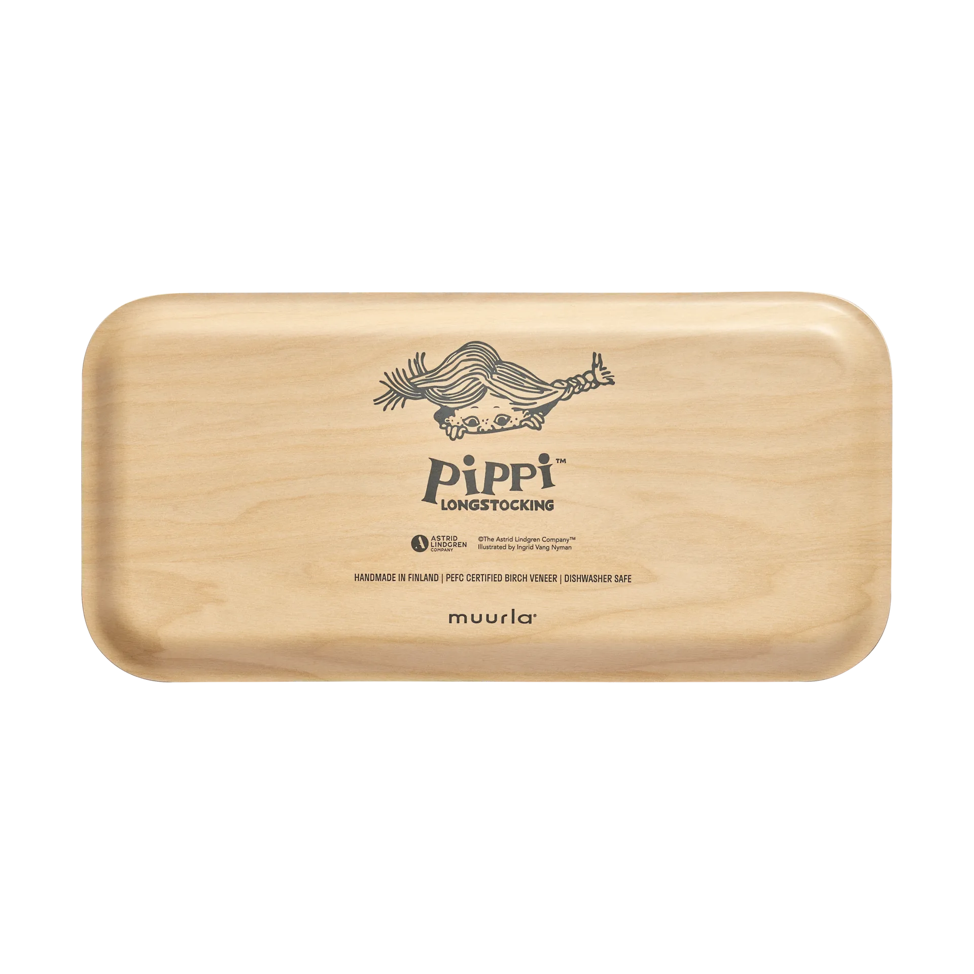Bandeja Pippi 13x27 cm, Brinco Muurla