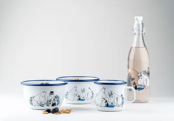 Bol esmaltado Blueberries 60 cl - blanco - Muurla