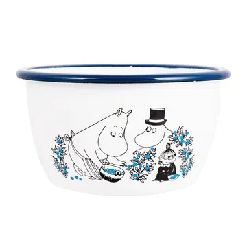 Bol esmaltado Blueberries 60 cl - blanco - Muurla