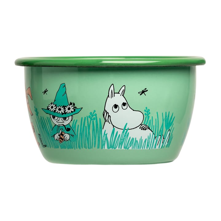 Bol esmaltado Moomin Boys 30 cl - verde - Muurla