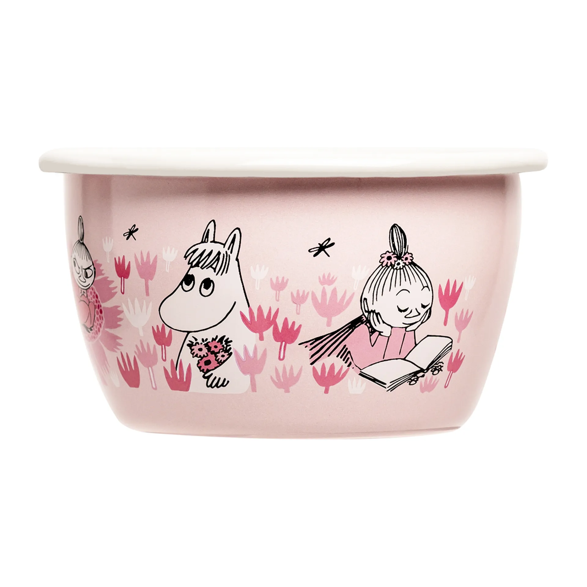 Bol esmaltado Moomin Girls 30 cl, Rosa Muurla