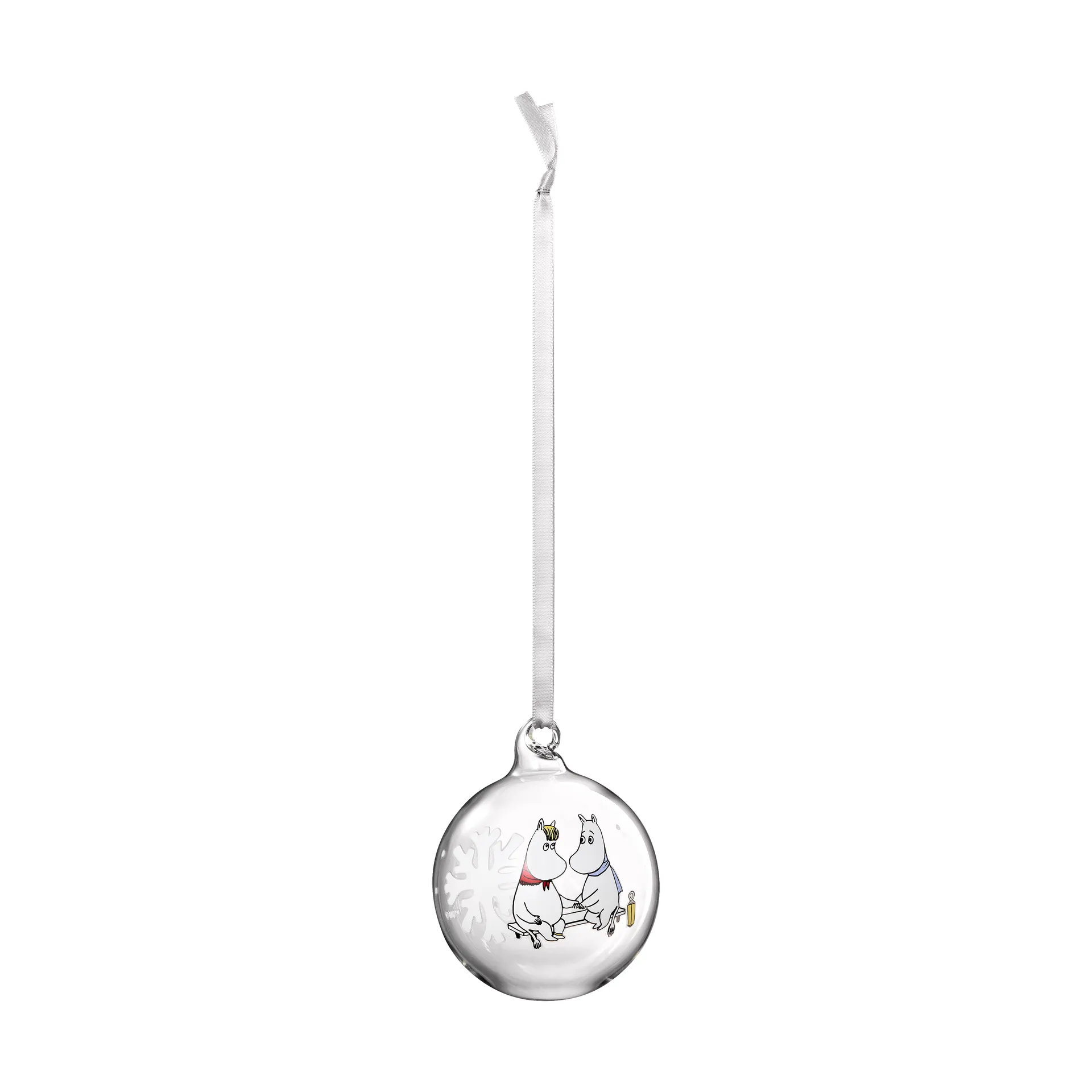 Bola de navidad Moomin Ø7 cm, Copo de nieve Muurla