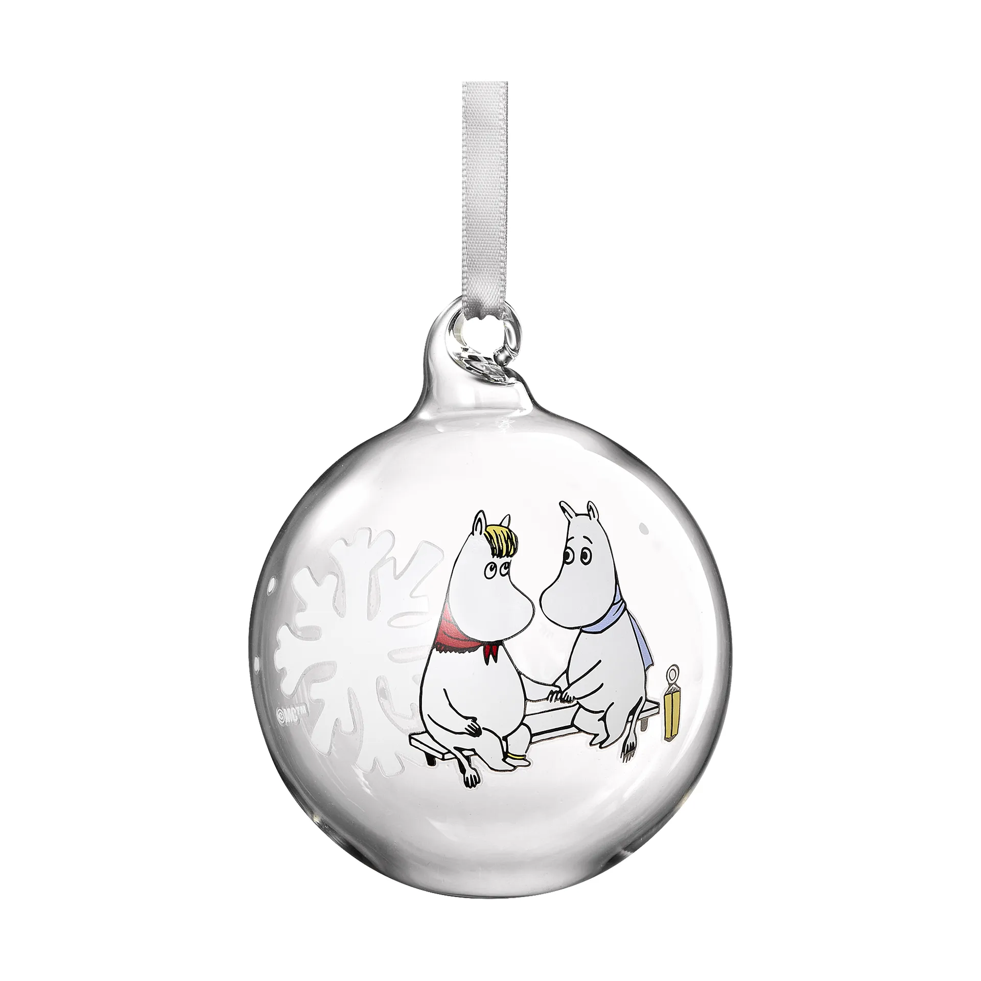 Bola de navidad Moomin Ø7 cm, Copo de nieve Muurla