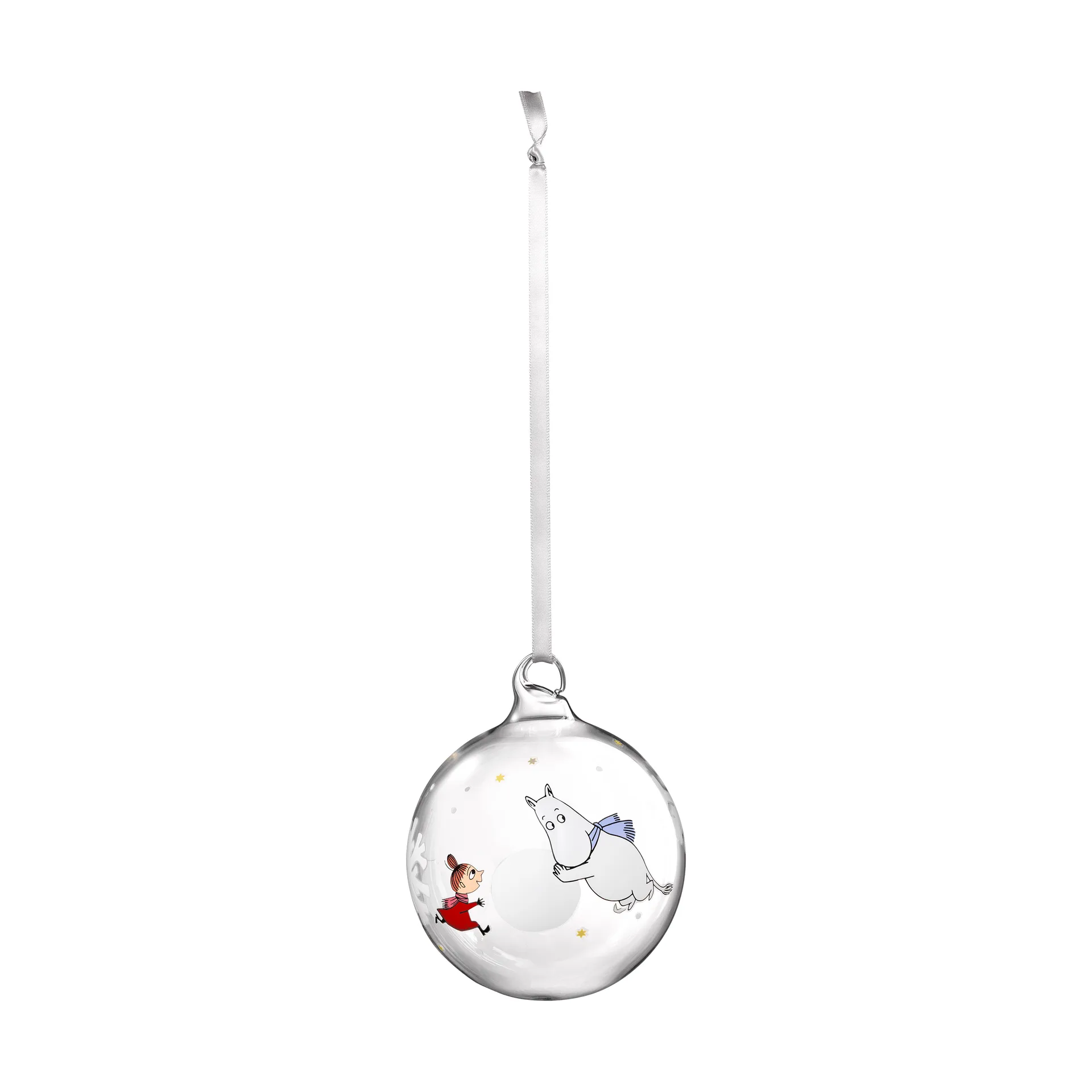 Bola de navidad Moomin Ø9 cm, Copo de nieve Muurla