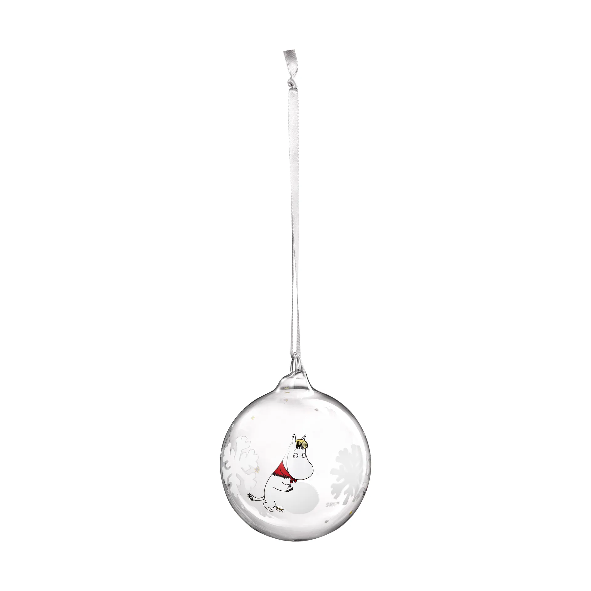 Bola de navidad Moomin Ø9 cm, Copo de nieve Muurla