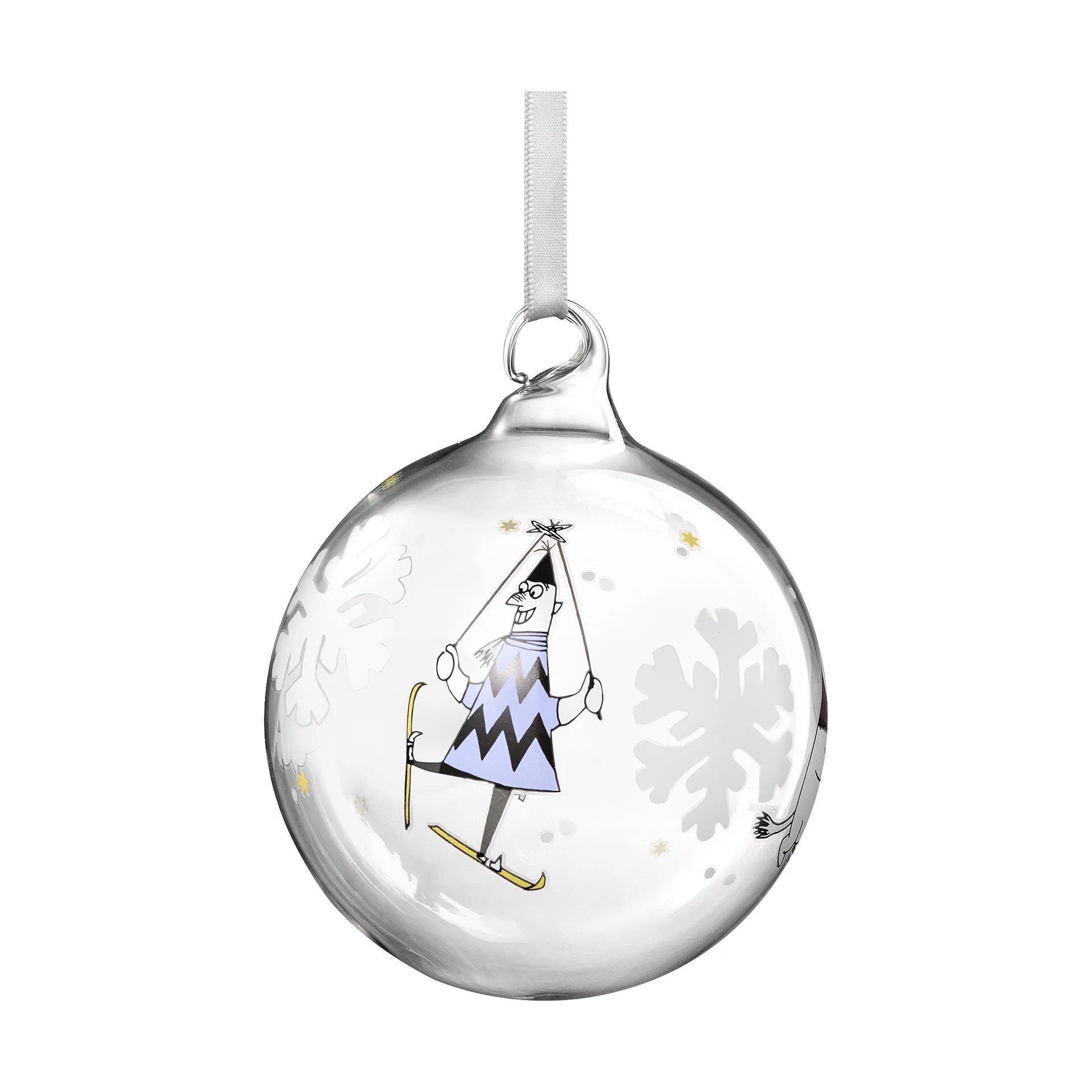 Bola de navidad Moomin Ø9 cm, Copo de nieve Muurla