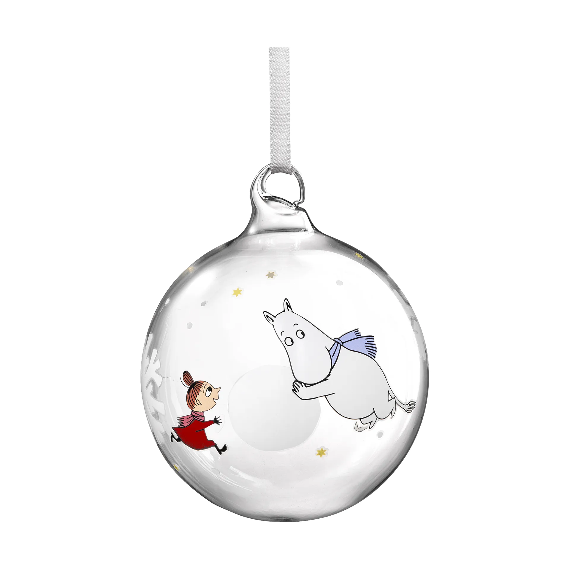 Bola de navidad Moomin Ø9 cm, Copo de nieve Muurla