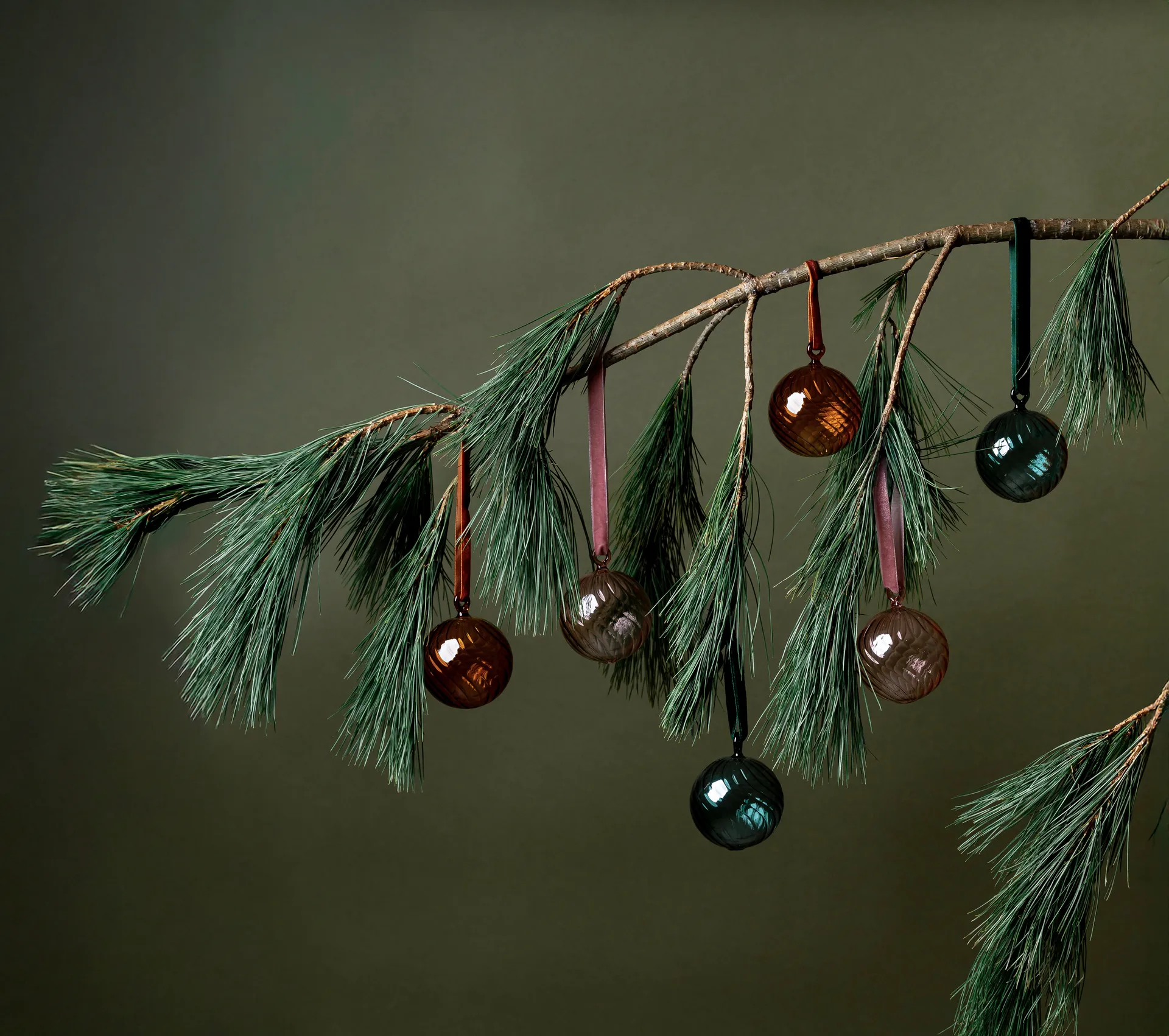 Bola de Navidad Muurla Ø6 cm, Azul verdoso Muurla