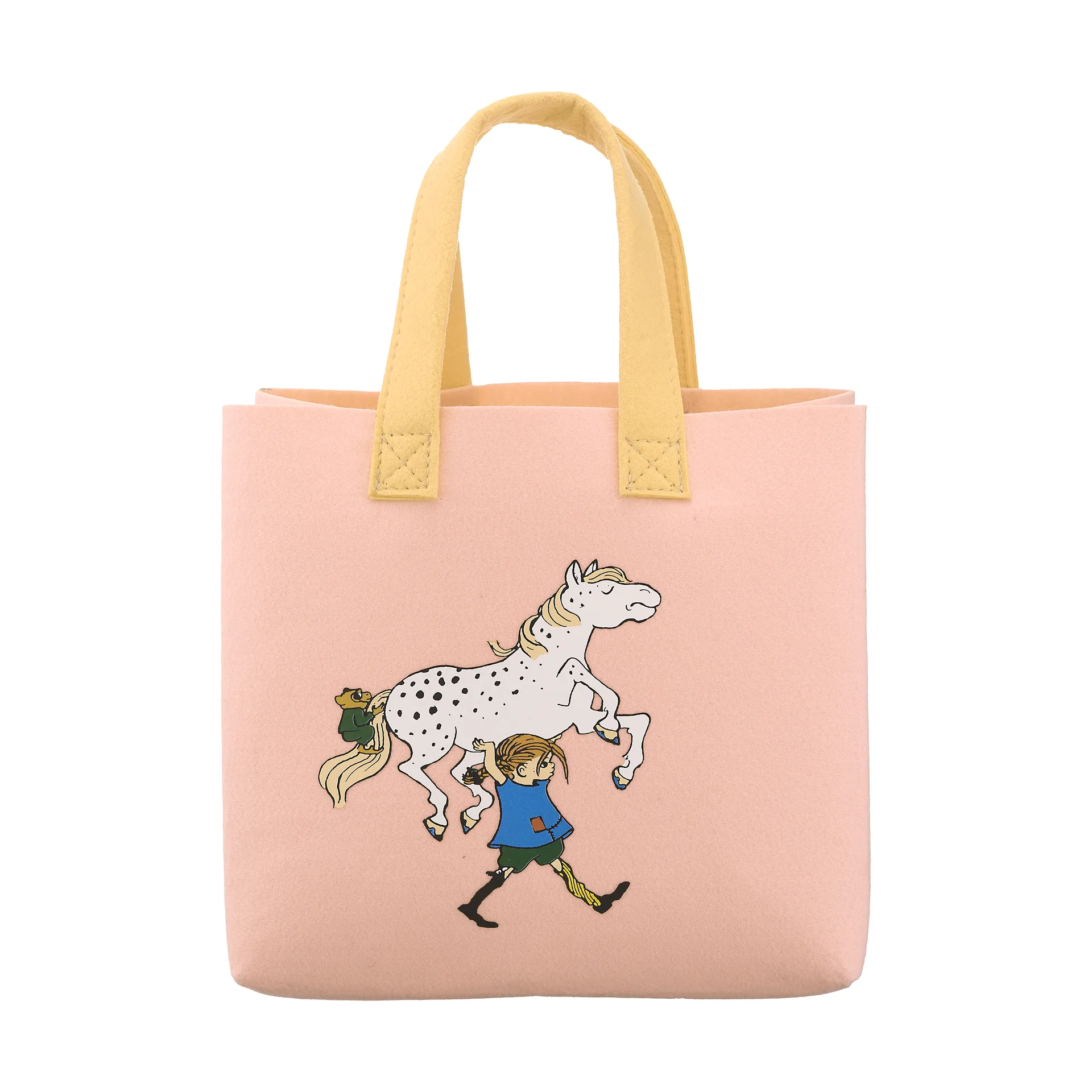 Bolsa Tote Pippi 25x25 cm, Pippi y el caballo Muurla