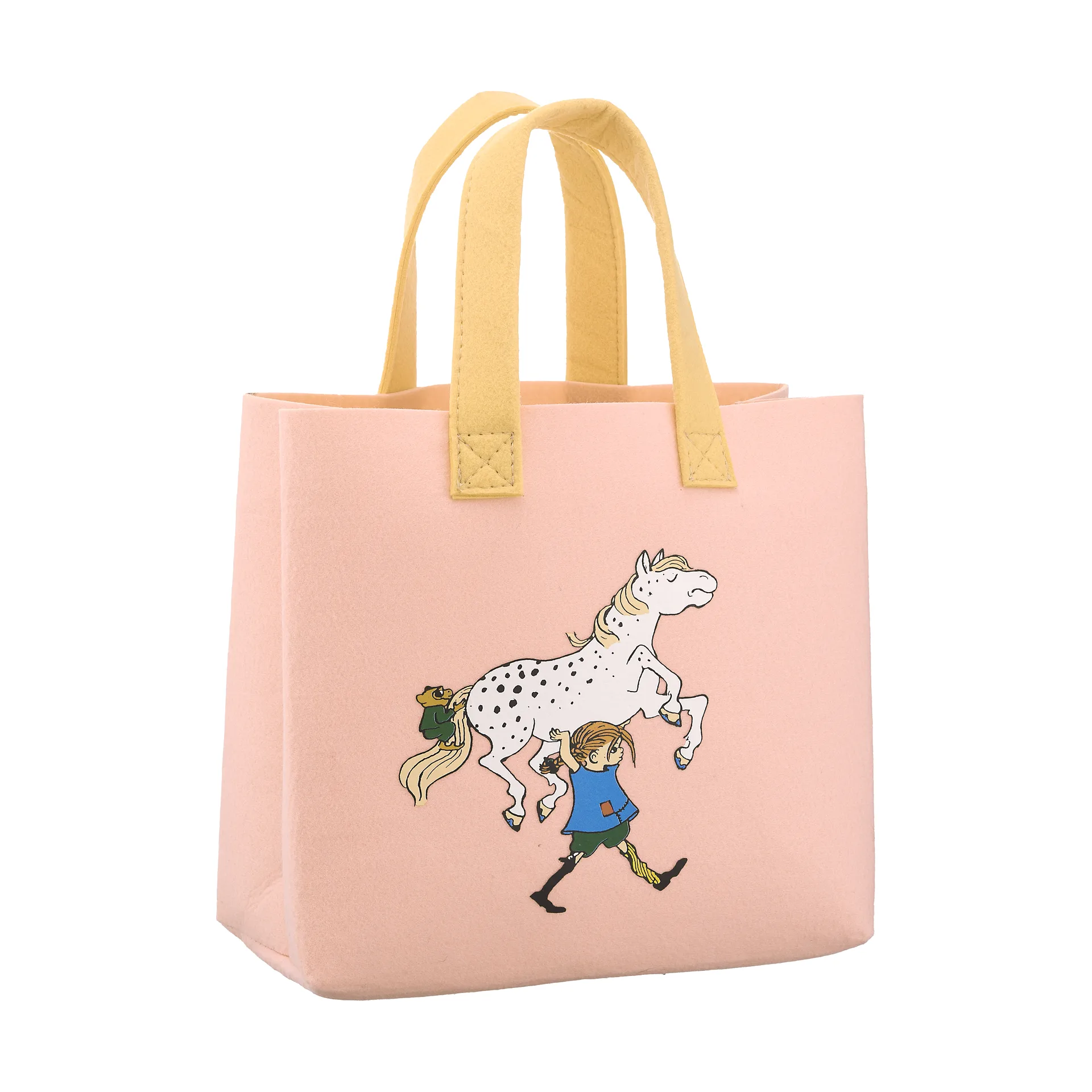 Bolsa Tote Pippi 25x25 cm, Pippi y el caballo Muurla