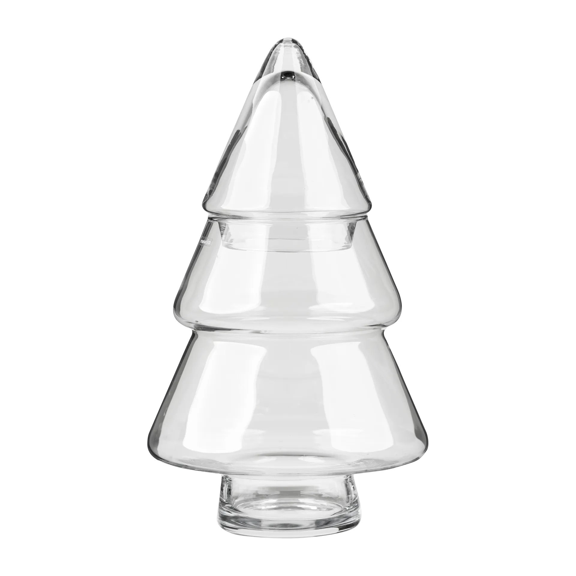 Bote de cristal con tapa Glass tree, 30 cm Muurla