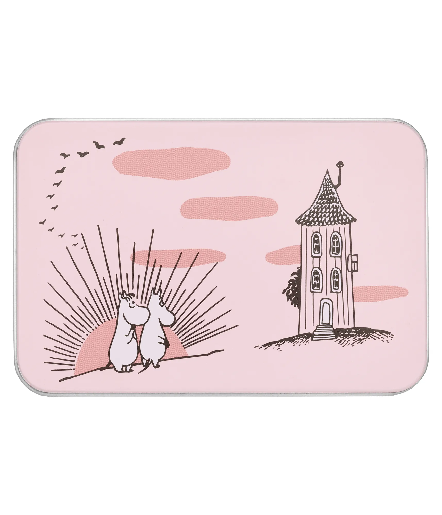 Bote de hojalata Mumin Friendship, Friendship, 12x8x9 cm Muurla