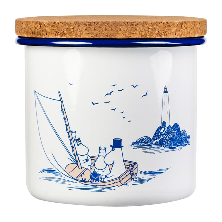 Bote esmaltado con tapa de corcho Moomin 1,3 l - Sailors - Muurla