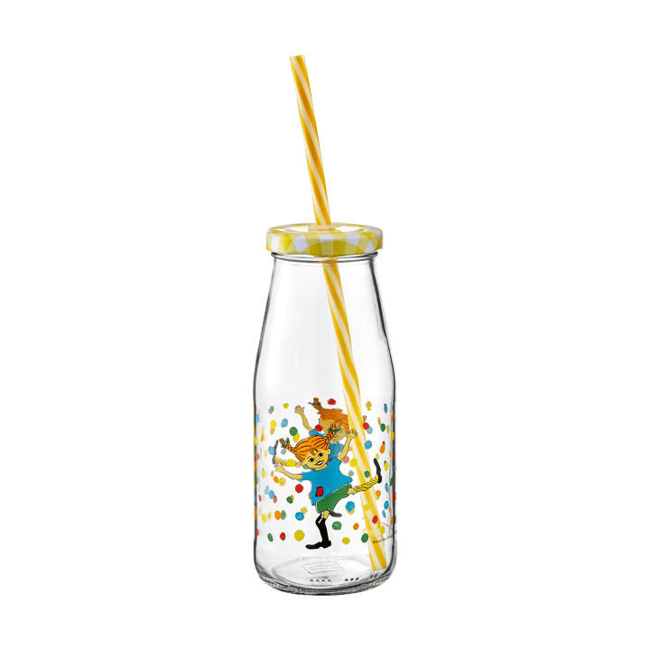 Botella con tapa y pajita Pippi 4,5 dl - Brinco - Muurla