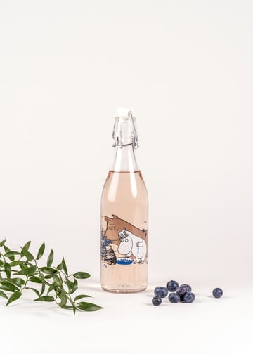 Botella de vidrio Blueberries 0,5 L - Transparent - Muurla
