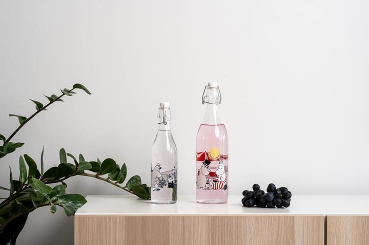 Botella de vidrio Blueberries 0,5 L, Transparent Muurla