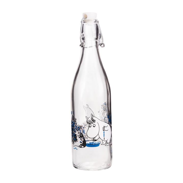 Botella de vidrio Blueberries 0,5 L, Transparent Muurla