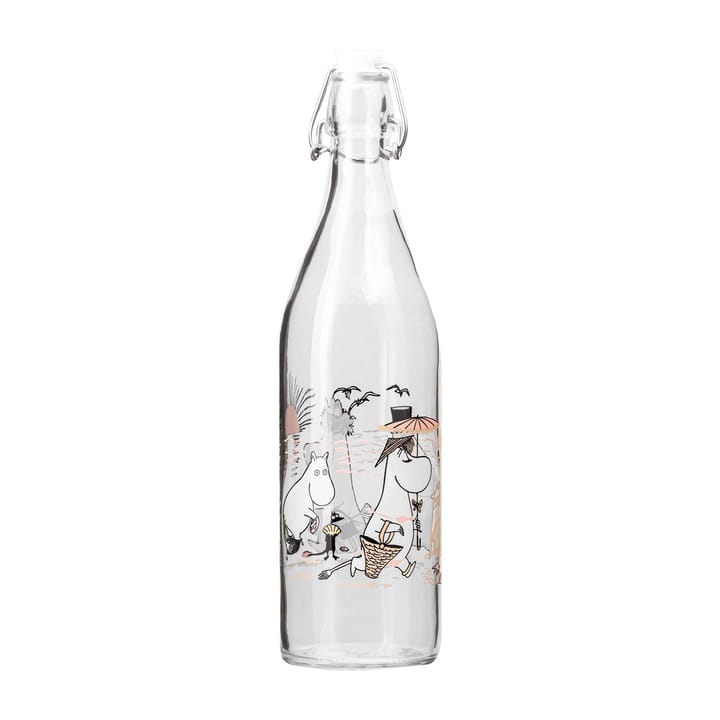 Botella de vidrio Mumin1 L, The Beach Muurla
